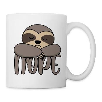 Paresseux Non Non Non Animaux Énonciations drôles d'animaux - Mug blanc - blanc - Droite
