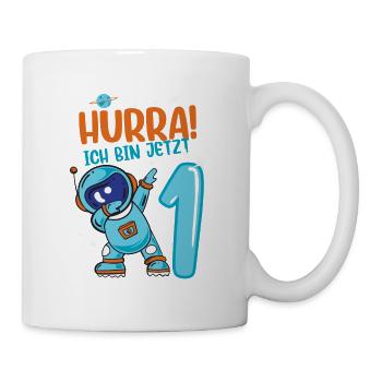 1. Geburtstag 1Jahr Baby Astronaut - Tasse - Weiß - Rechts