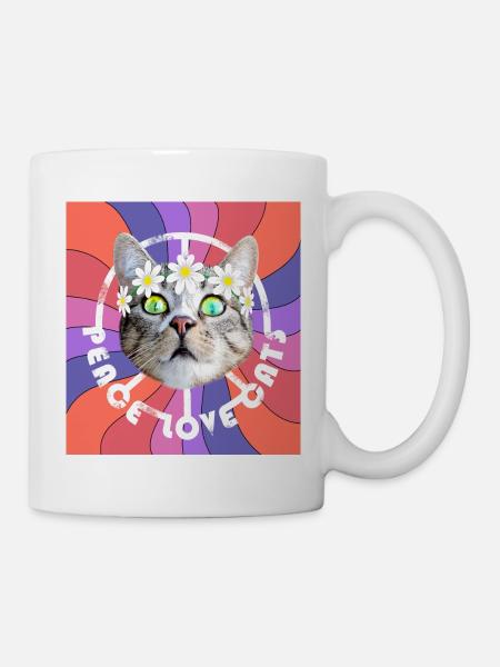 Peace and love 60's - Mug blanc - blanc