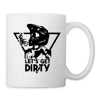 Moto cross - Mug blanc - blanc - Droite
