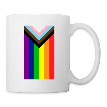 Homosexuell Stolz Regenbogenfahne - Tasse - Weiß - Rechts