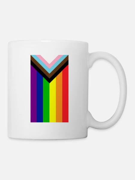 Homosexuell Stolz Regenbogenfahne - Tasse - Weiß