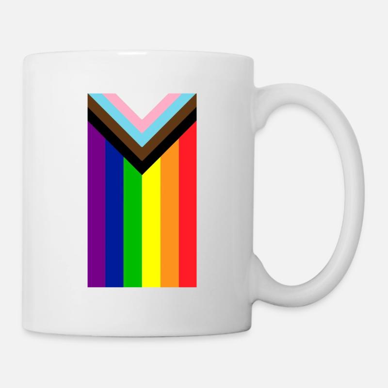 Gay Pride Rainbow Flag - Mug - white