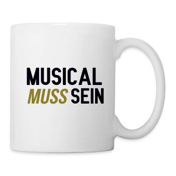 Musical muss sein - Tasse - Weiß - Rechts