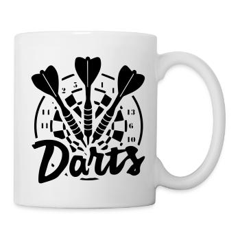 fléchettes - Mug blanc - blanc - Droite