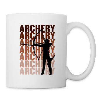 Tir à l'arc Tir à l'arc - Mug blanc - blanc - Droite