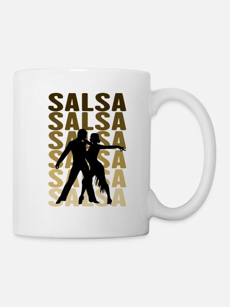 La danse salsa - Mug blanc - blanc