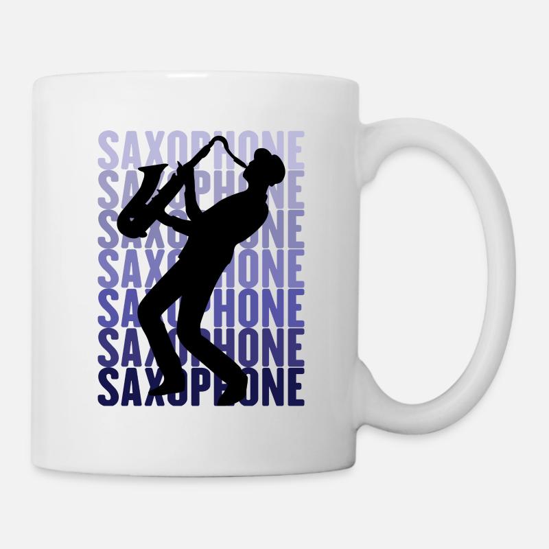 Saxophones - Mug - white