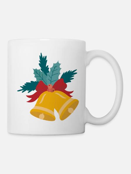 Glocke Weihnachten - Tasse - Weiß