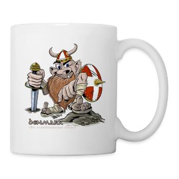DANEMARK ACTION COOL VIKING T-SHIRTS ET PRODUITS - Mug blanc - blanc - Droite