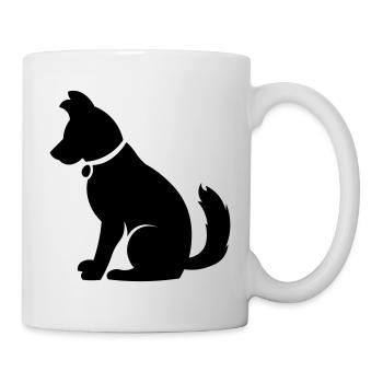 Chien mignon - idée cadeau amoureux des chiens - Mug blanc - blanc - Droite