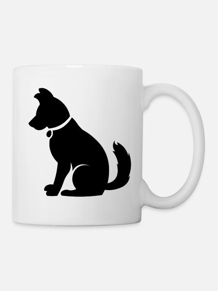 Chien mignon - idée cadeau amoureux des chiens - Mug blanc - blanc