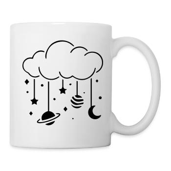 Clouds at night mobile - Mug - white - Right