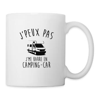 J'peux pas je me barre en Camping car - Mug blanc - blanc - Droite