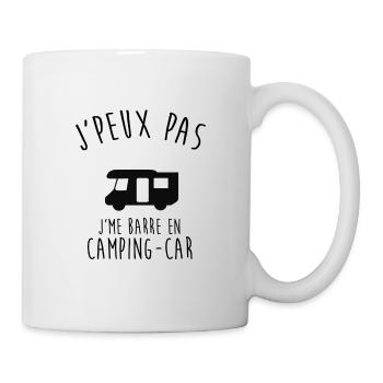 J'peux pas je me barre en Camping car - Mug blanc - blanc - Droite