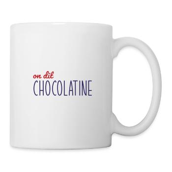 on dit chocolatine - Mug blanc - blanc - Droite