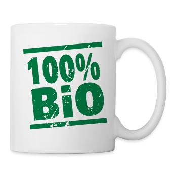 100% organic, organic farming - Mug - white - Right