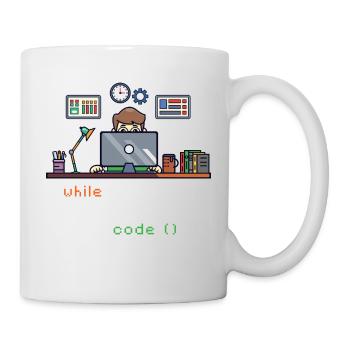 Computer Science Python P... Programmierer & Nerd - Tasse - Weiß - Rechts
