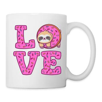 amour paresse donut paresse - Mug blanc - blanc - Droite