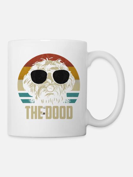 Goldendoodle Hund The Dood Lustig Retro Geschenk - Tasse - Weiß