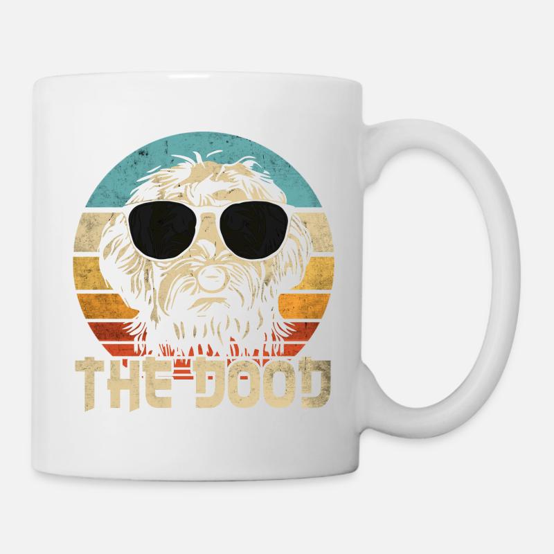 Goldendoodle Hund The Dood Lustig Retro Geschenk - Tasse - Weiß