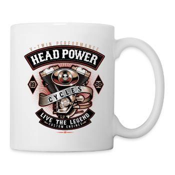 Motorrad - Tasse - Weiß - Rechts