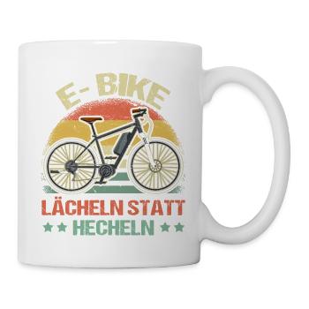 Lächeln Statt Hecheln - Tasse - Weiß - Rechts