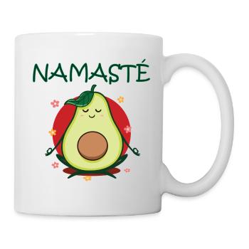 Yoga Avocado Namaste Gift - Mug - white - Right