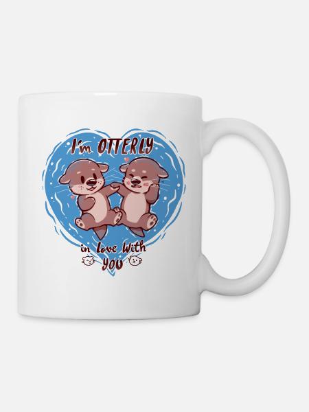 Otterly in Love - Mug - white