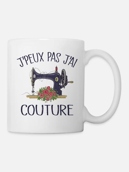 Je Peux Pas J'ai Couture - Mug blanc - blanc
