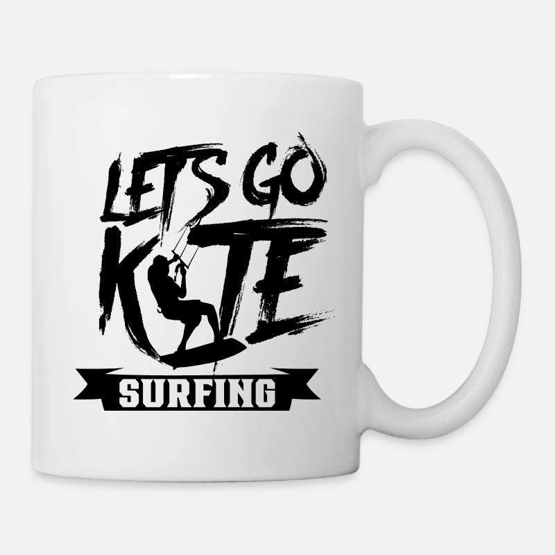 Lass UnS Kitesurfen Gehen Kitesurf Kitesurfer - Tasse - Weiß