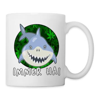 high immer hai cbd thc - Tasse - Weiß - Rechts