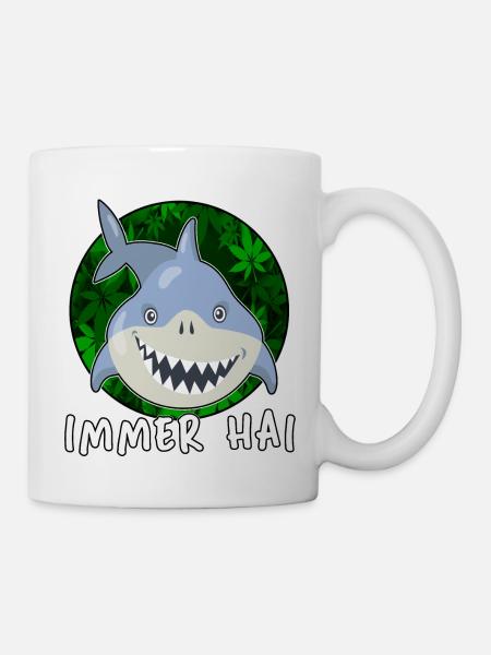 high immer hai cbd thc - Tasse - Weiß