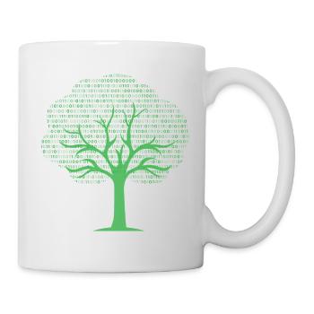 Binary Tree... Programmierer & Nerd - Tasse - Weiß - Rechts
