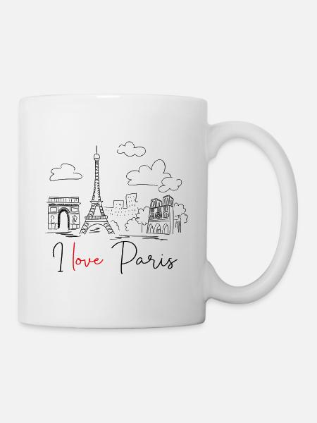 I Love Paris - L'Amour pour la Ville Lumière - Mug blanc - blanc
