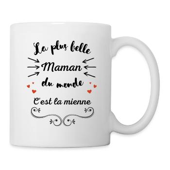La plus belle Maman du monde, c'est la mienne - Mug blanc - blanc - Droite
