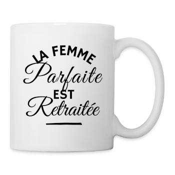 Cadeau retraite femme - humour retraite retraitée - Mug blanc - blanc - Droite
