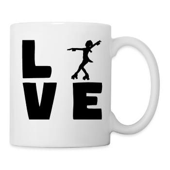 Rollerskating LOVE - Mug - white - Right