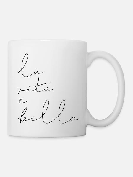 La vita è bella - Mug blanc - blanc