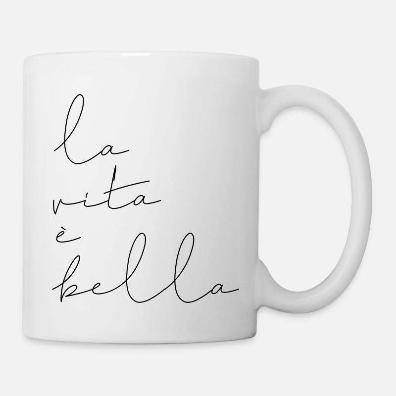 La vita è bella - Mug blanc - blanc