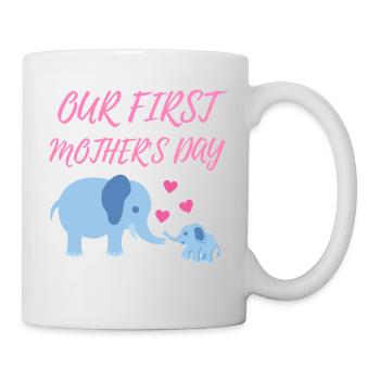 unser erster Muttertag - Tasse - Weiß - Rechts