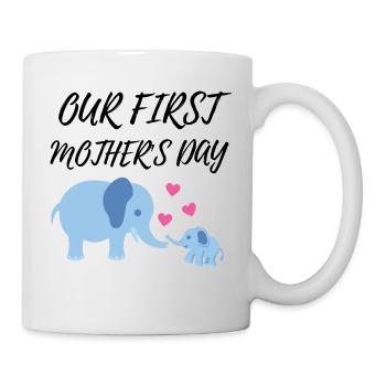 unser erster Muttertag - Tasse - Weiß - Rechts