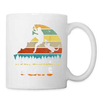 Rock Climbing Cat Grimage Chat Cadeau Hobby - Mug blanc - blanc - Droite