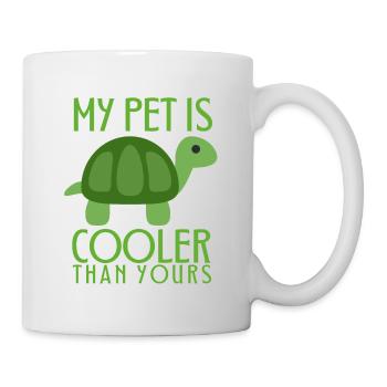MON ANIMAL DE COMPAGNIE EST PLUS FRAIS QUE LA TORTUE DE VOTRE ANIMAL DE COMPAGNIE 1 - Mug blanc - blanc - Droite