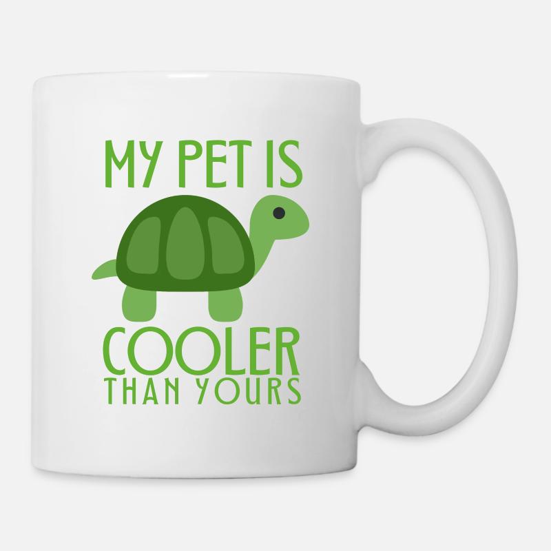 MEIN PET IST COOLER ALS IHR PET TORTOISE 1 - Tasse - Weiß