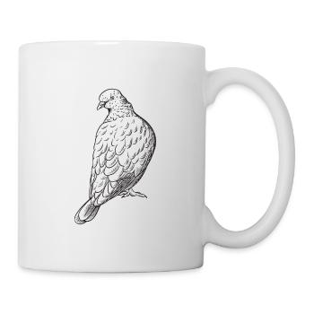 Taube Taubenzüchter Brieftauben Taubenzüchter - Tasse - Weiß - Rechts