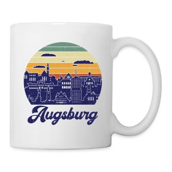 Augsburg Fuggerstadt Vintage Skyline City - Mug - white - Right