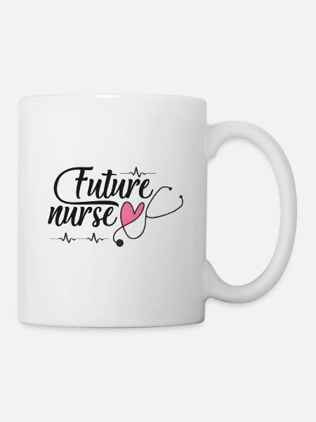 future infirmière - Mug blanc - blanc