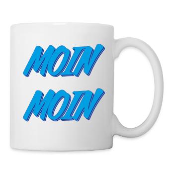 Moin Moin - Tasse - Weiß - Rechts