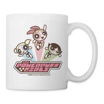 Powerpuff Girls Retro Used Look Vintage Tasse - Tasse - Weiß - Rechts